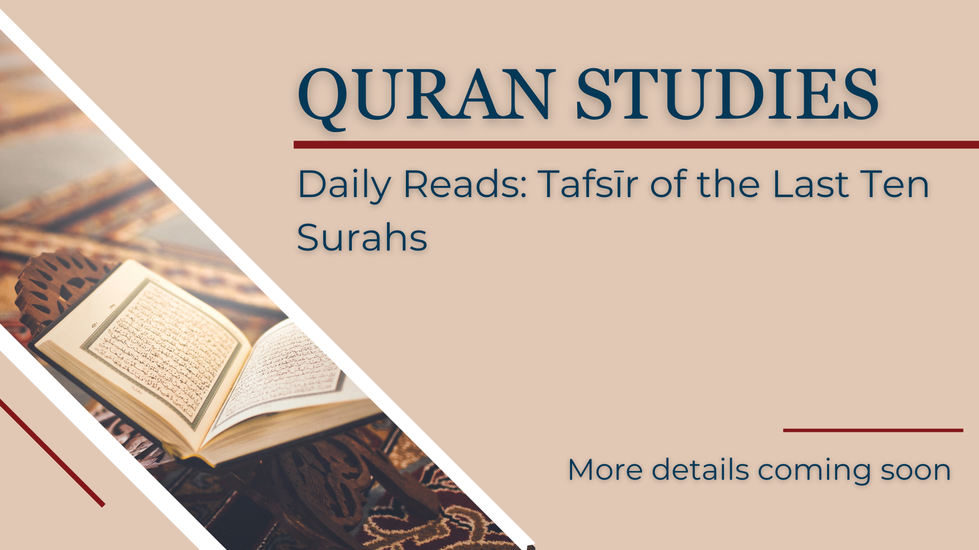 Daily Reads: Tafsīr of the Last Ten Surahs